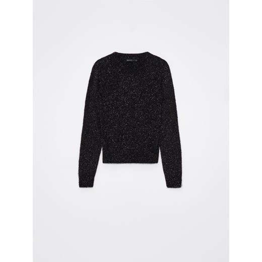 Mohito - Czarny sweter z błyszczącą nicią - czarny ze sklepu Mohito w kategorii Swetry damskie - zdjęcie 169313092