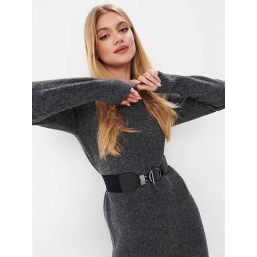 Mohito - Szeroki pasek na gumie - czarny Mohito S/M Mohito