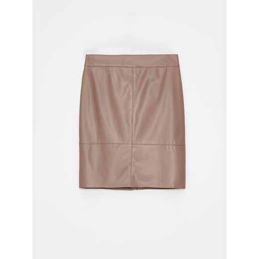 Mohito - Ołówkowa spódnica mini - brązowy ze sklepu Mohito w kategorii Spódnice - zdjęcie 169315350