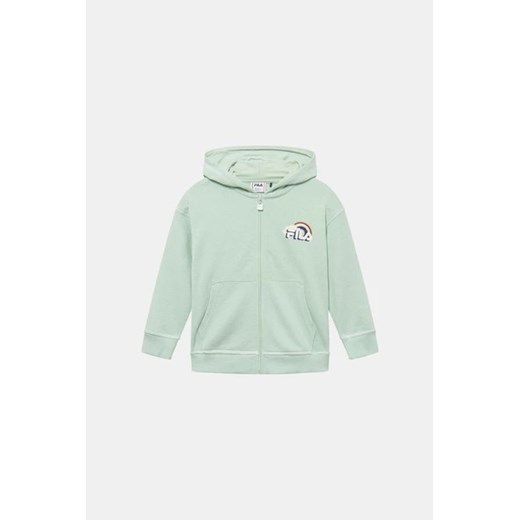 FILA Bluza rozpinana z kapturem - Zielony jasny - Dziewczynka - 122/128 Fila 110/116 CM(110CM) Halfprice wyprzedaż