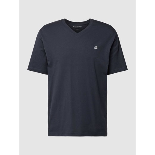 T-shirt z dekoltem w serek w jednolitym kolorze ze sklepu Peek&Cloppenburg  w kategorii T-shirty męskie - zdjęcie 169318311