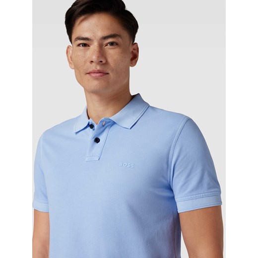 Koszulka polo o kroju slim fit z detalem z logo model ‘Prime’ L Peek&Cloppenburg 