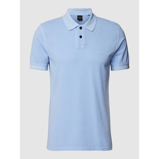 Koszulka polo o kroju slim fit z detalem z logo model ‘Prime’ ze sklepu Peek&Cloppenburg  w kategorii T-shirty męskie - zdjęcie 169318410