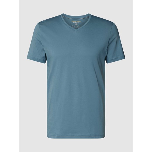 T-shirt z dekoltem w serek ze sklepu Peek&Cloppenburg  w kategorii T-shirty męskie - zdjęcie 169318442