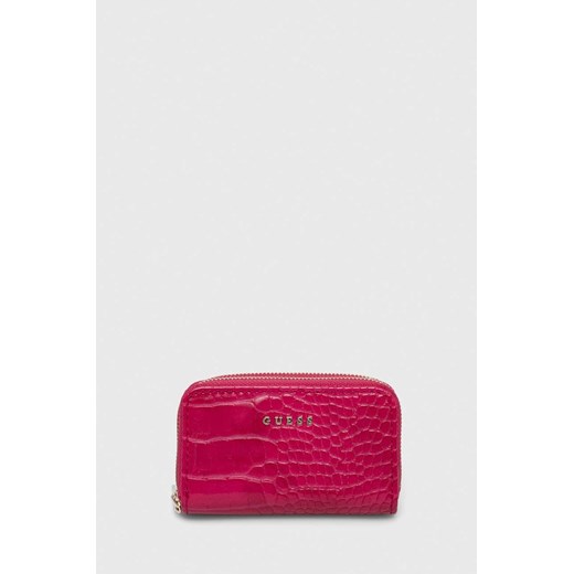 Guess portfel damski kolor różowy PW7448 P4211 ze sklepu ANSWEAR.com w kategorii Portfele damskie - zdjęcie 169318730