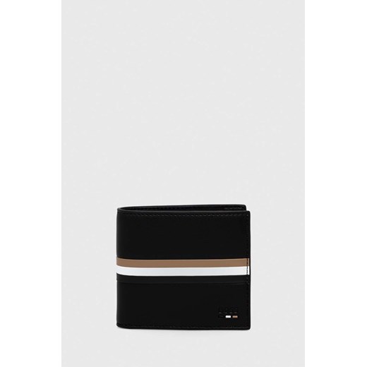 BOSS portfel męski kolor czarny 50517067 ze sklepu ANSWEAR.com w kategorii Portfele męskie - zdjęcie 169318742