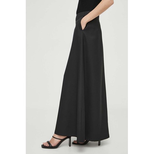 By Malene Birger spódnica kolor czarny maxi rozkloszowana ze sklepu ANSWEAR.com w kategorii Spódnice - zdjęcie 169318752