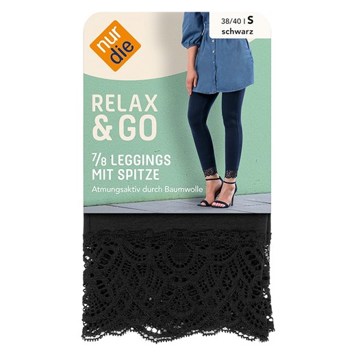 Spodnie damskie Nur Die czarne 