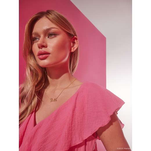 Mohito - Naszyjnik z napisem Barbie - złoty Mohito ONE SIZE wyprzedaż Mohito