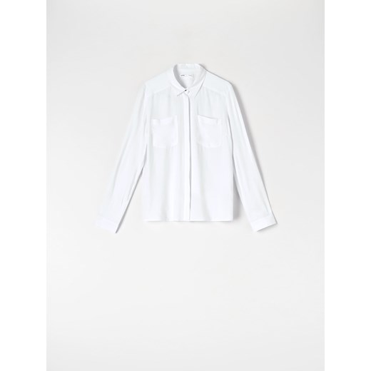 Sinsay - Koszula z wiskozy - biały Sinsay XXS Sinsay