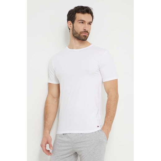 Tommy Hilfiger t-shirt 3-pack męski kolor biały gładki UM0UM03138 ze sklepu ANSWEAR.com w kategorii T-shirty męskie - zdjęcie 169324952