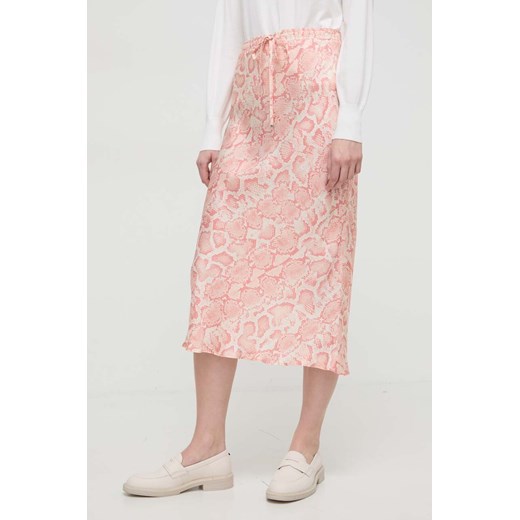 Marella spódnica kolor różowy midi prosta 2413101044200 ze sklepu ANSWEAR.com w kategorii Spódnice - zdjęcie 169325811