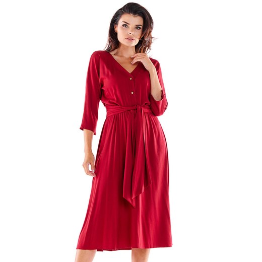 Awama Sukienka w kolorze czerwonym ze sklepu Limango Polska w kategorii Sukienki - zdjęcie 169327054