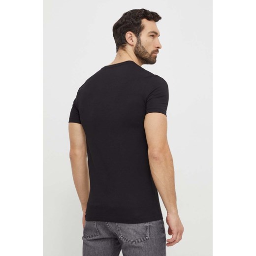 Calvin Klein Jeans t-shirt bawełniany kolor czarny z nadrukiem L ANSWEAR.com