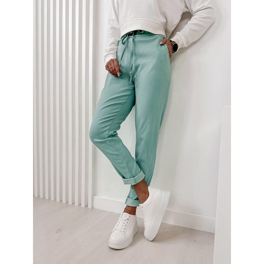 spodnie bolt miętowe uni ze sklepu UBRA w kategorii Spodnie damskie - zdjęcie 169329950