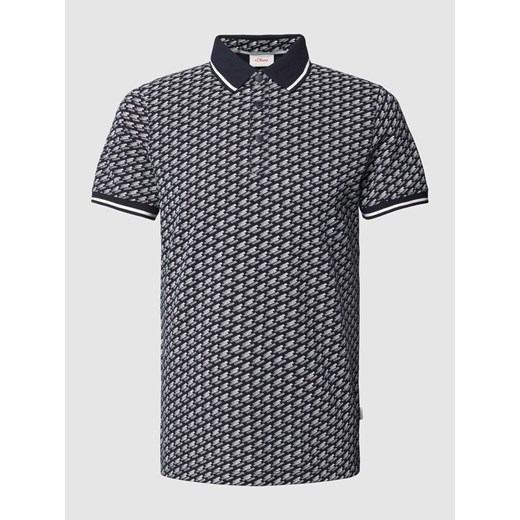 Koszulka polo we wzory na całej powierzchni ze sklepu Peek&Cloppenburg  w kategorii T-shirty męskie - zdjęcie 169330641