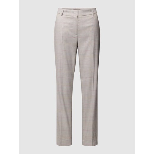 Spodnie o wąskim kroju ze wzorem w kratę glencheck ze sklepu Peek&Cloppenburg  w kategorii Spodnie damskie - zdjęcie 169330673