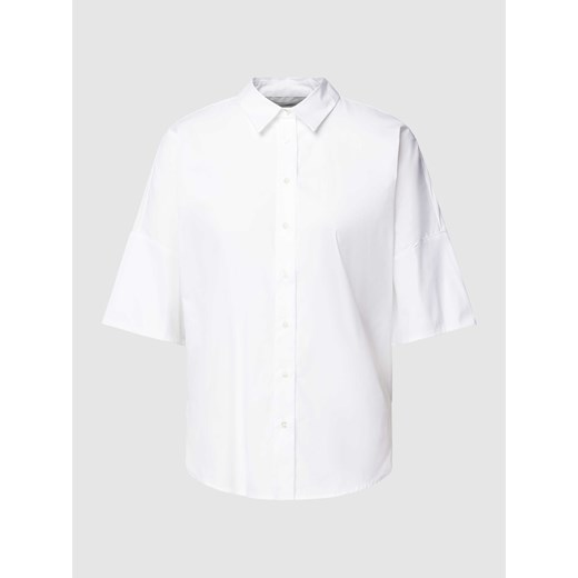 Bluzka w jednolitym kolorze ze sklepu Peek&Cloppenburg  w kategorii Koszule damskie - zdjęcie 169330731