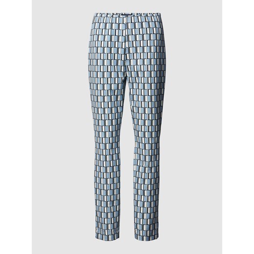Spodnie materiałowe o kroju regular fit ze wzorem na całej powierzchni model ‘Zene14’ ze sklepu Peek&Cloppenburg  w kategorii Spodnie damskie - zdjęcie 169330781