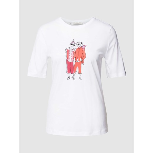 T-shirt z nadrukowanym motywem ze sklepu Peek&Cloppenburg  w kategorii Bluzki damskie - zdjęcie 169331181