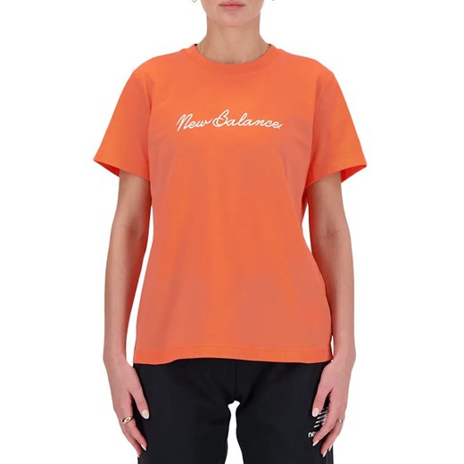 Koszulka New Balance WT41909GFR - pomarańczowa ze sklepu streetstyle24.pl w kategorii Bluzki damskie - zdjęcie 169335724