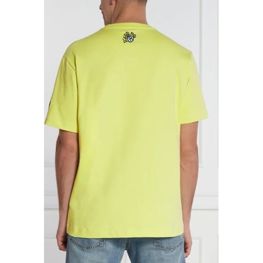 T-shirt męski żółty Iceberg młodzieżowy 