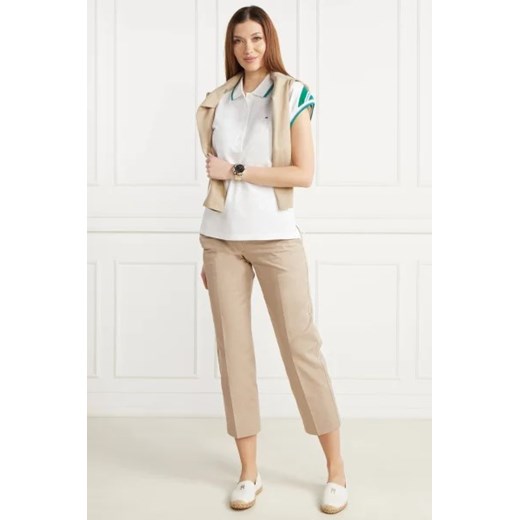 Bluzka damska Tommy Hilfiger z kołnierzykiem bawełniana