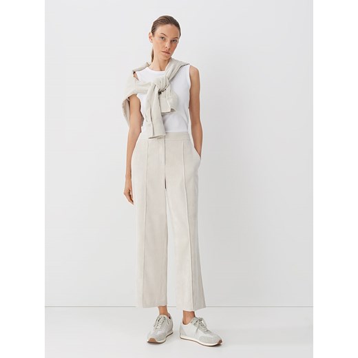 Someday Spodnie sztruksowe &quot;Cabien&quot; w kolorze kremowym Someday 42 promocja Limango Polska