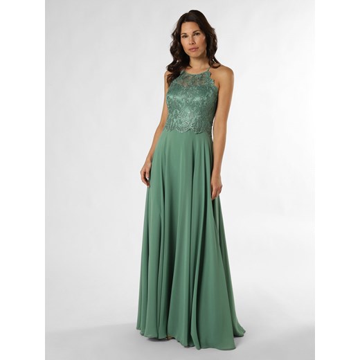 VM Damska sukienka wieczorowa Kobiety zielony jednolity ze sklepu vangraaf w kategorii Sukienki - zdjęcie 169337122