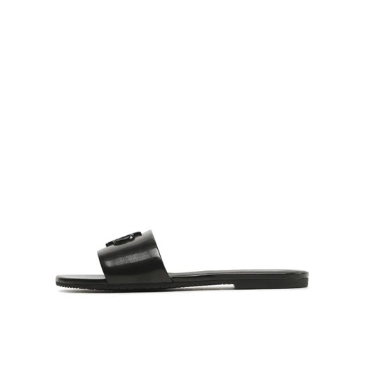 Calvin Klein Jeans Klapki Flat Sandal Slide Hw YW0YW00952 Czarny 39 MODIVO