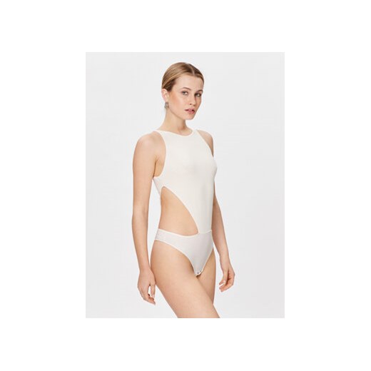 Undress Code Body Naked Instinct 537 Écru Slim Fit ze sklepu MODIVO w kategorii Bluzki damskie - zdjęcie 169340382