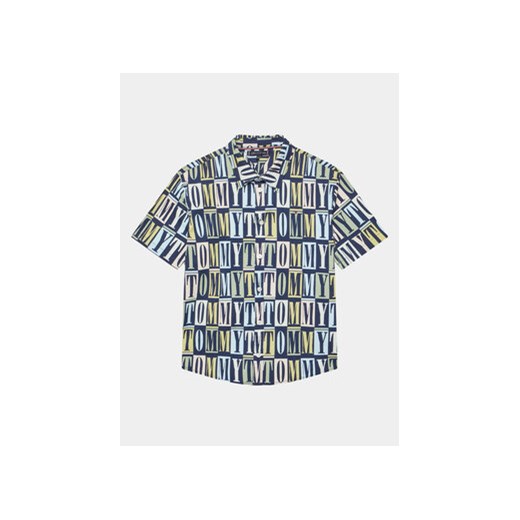 Tommy Hilfiger Koszula KB0KB08229 D Granatowy Regular Fit ze sklepu MODIVO w kategorii Koszule chłopięce - zdjęcie 169340864