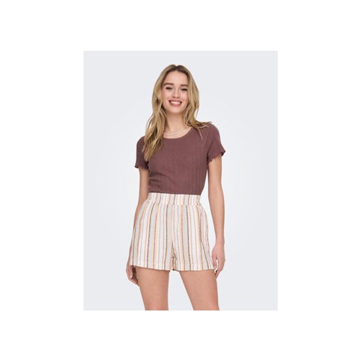ONLY T-Shirt Carlotta 15256154 Różowy Tight Fit ze sklepu MODIVO w kategorii Bluzki damskie - zdjęcie 169341081