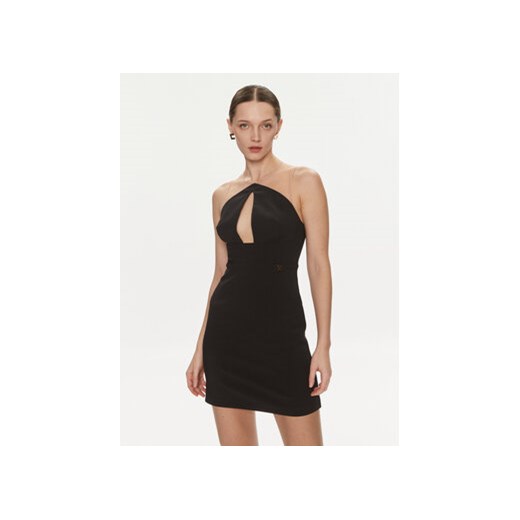 Elisabetta Franchi Sukienka koktajlowa AB-514-41E2-V300 Czarny Slim Fit Elisabetta Franchi 42 MODIVO