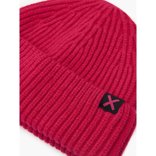 Cropp - Fuksjowa czapka beanie - różowy Cropp Uniwersalny Cropp