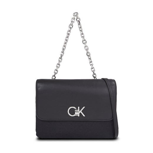 Torebka Calvin Klein Re-Lock Double Gusett Bag_Jcq K60K611877 Black Jacquard Mono 0GK ze sklepu eobuwie.pl w kategorii Kopertówki - zdjęcie 169367954