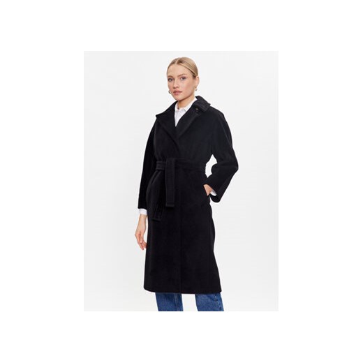 Marella Płaszcz wełniany Morfeo 30160926 Czarny Regular Fit ze sklepu MODIVO w kategorii Płaszcze damskie - zdjęcie 169373503