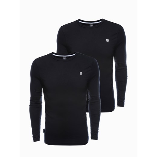 Zestaw longsleeve męski z długim rękawem 2-pak - mix V3 Z40 XL Edoti