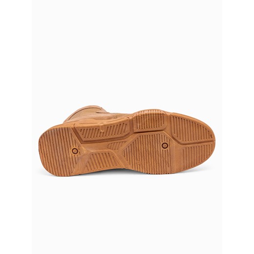 Buty męskie sneakersy za kostkę - camel V3 OM-FOBO-0122 45 Edoti