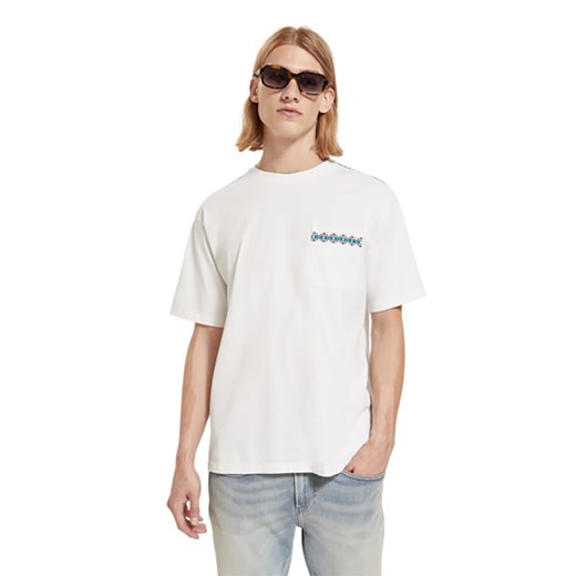 Scotch &amp; Soda Koszulka w kolorze białym ze sklepu Limango Polska w kategorii T-shirty męskie - zdjęcie 169393114