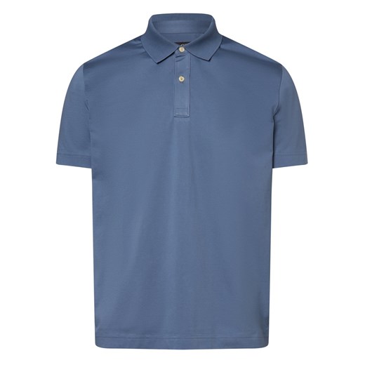 Marc O'Polo Męska koszulka polo Mężczyźni Bawełna niebieski jednolity ze sklepu vangraaf w kategorii T-shirty męskie - zdjęcie 169394492