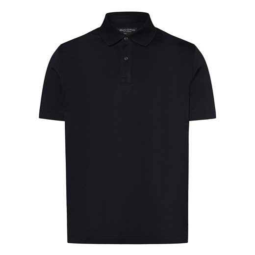 Marc O'Polo Męska koszulka polo Mężczyźni Bawełna czarny jednolity ze sklepu vangraaf w kategorii T-shirty męskie - zdjęcie 169394493