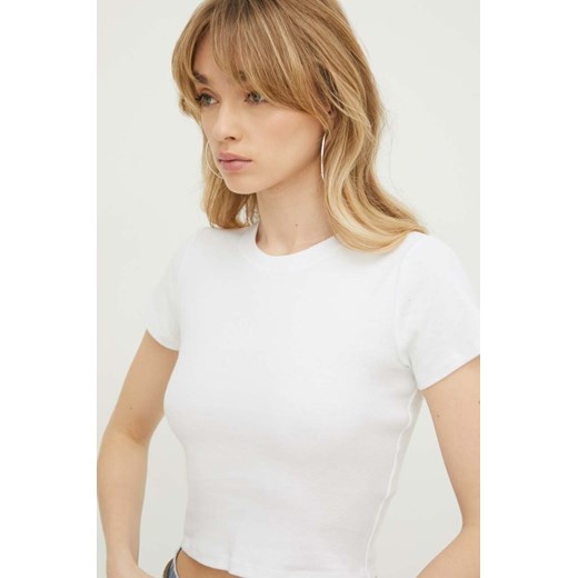 Hollister Co. t-shirt bawełniany damski kolor biały Hollister Co. XL ANSWEAR.com