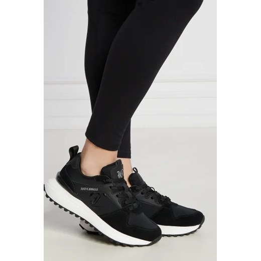 Buty sportowe damskie Just Cavalli sneakersy ze skóry