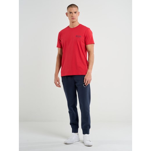 Koszulka męska z krótkim rękawem z logo BIG STAR czerwona Brunomi 603 ze sklepu Big Star w kategorii T-shirty męskie - zdjęcie 169399782