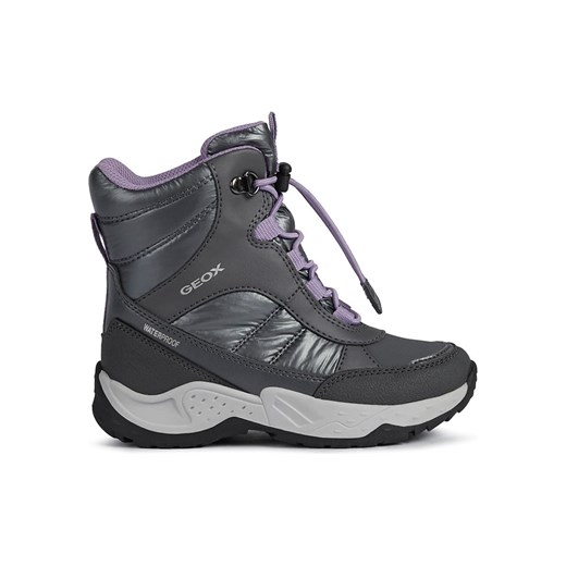 Geox Botki zimowe "Sentiero" w kolorze antracytowo-fioletowym Geox 30 Limango Polska okazja