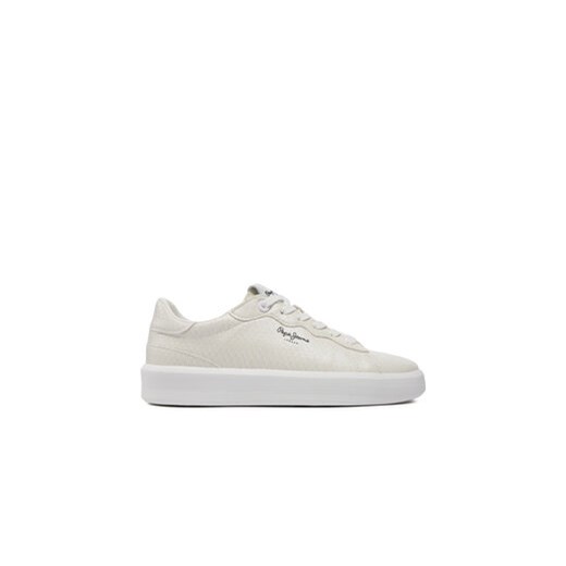 Pepe Jeans Sneakersy Dobbie Fenix PLS00007 Biały ze sklepu MODIVO w kategorii Trampki damskie - zdjęcie 169402484