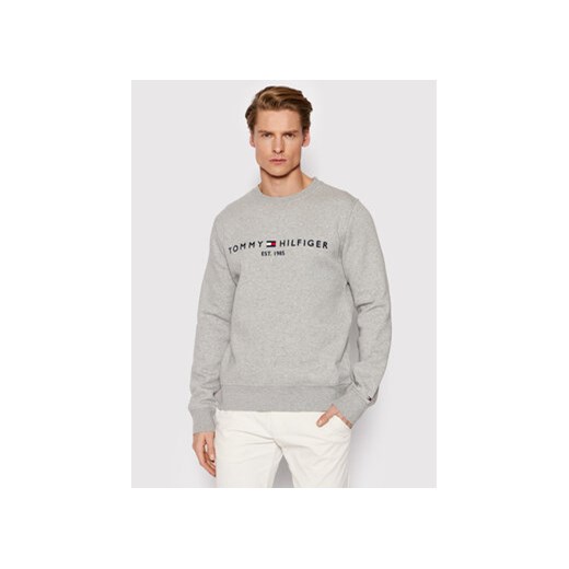 Tommy Hilfiger Bluza Logo MW0MW11596 Szary Regular Fit Tommy Hilfiger XXL okazja MODIVO