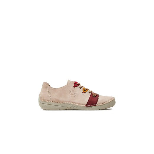 Rieker Sneakersy 52510-31 Różowy ze sklepu MODIVO w kategorii Półbuty damskie - zdjęcie 169405202