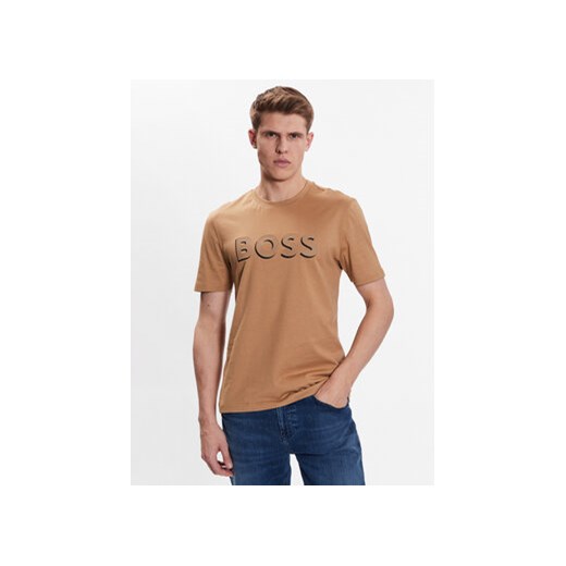 Boss T-Shirt 50481611 Beżowy Regular Fit XL MODIVO